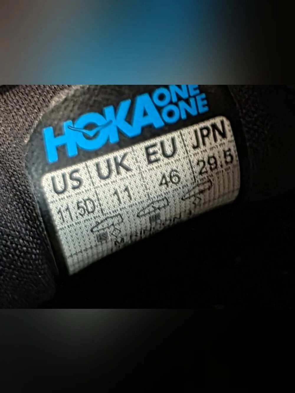 New  HOKA One One Rincon 4 Sneakers Shoes Triple Black  Running Men's Size 11.5D